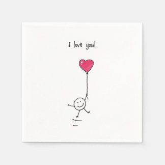 Serviette En Papier Love 