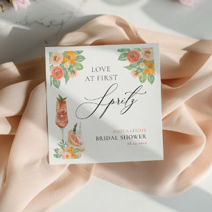 Serviette En Papier Love at First Spritz Bright Cocktail Fête des mari