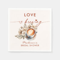 Love Is Brewing Floral Coffee Enterrement de Vie d