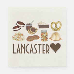 Serviette En Papier Love Lancaster PA Pennsylvania Dutch Amish Foods