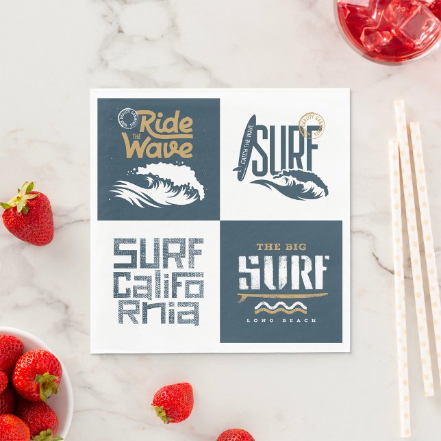 Serviette En Papier Love Surfing (Créateur téléchargé)