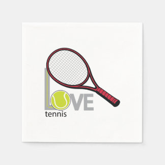 Serviette En Papier Love tennis