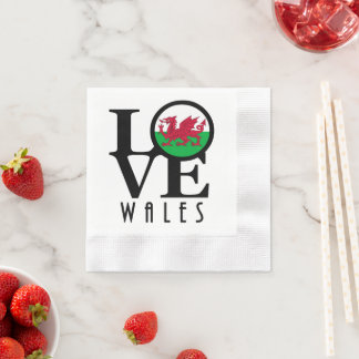 Serviette En Papier LOVE Wales
