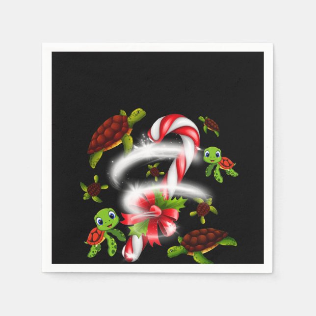 Serviette En Papier Lover| Juste une fille qui aime les tortues (Devant)