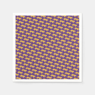 Serviette En Papier LSU Tigers Party Napkins - Tiger Print LSU Party