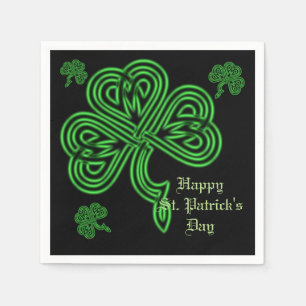 Serviette En Papier Lucky Celtic Shamrock serviettes