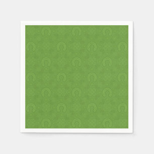 Serviette En Papier Lucky Green Icons Motif