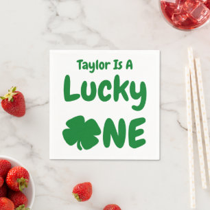 Serviette En Papier Lucky One St Patrick's Day 1er anniversaire