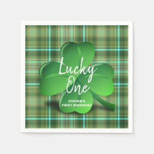 Serviette En Papier Lucky One St Patrick's Day Anniversaire fête Monog