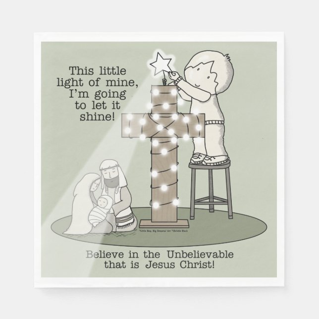 Serviette En Papier Lumière du mien (Devant)