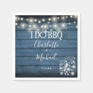 Serviette En Papier Lumières de corde de pot de maçon de BBQ que je fa