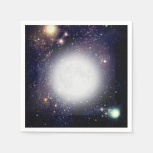 Serviette En Papier Lune et Étoiles