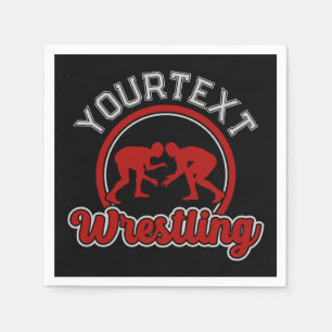 Serviette En Papier Lutter AJOUTER LE NOM Grappe Champion d'équipe