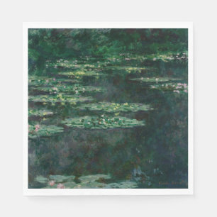 Serviette En Papier Lys d'eau (par Claude Monet)
