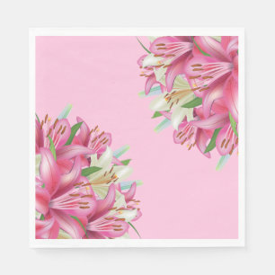 Serviette En Papier Lys Papier-Pink