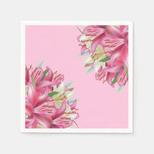 Serviette En Papier Lys Papier-Pink