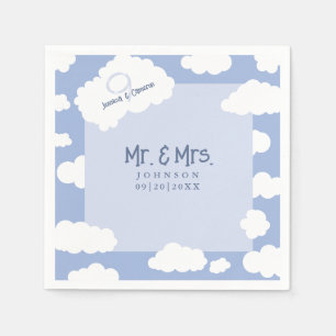 Serviette En Papier M. & Mme Cloud Nine 9 Fête de mariage fantaisiste 