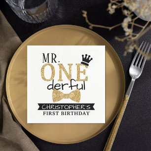 Serviette En Papier M. ONEderful 1er anniversaire
