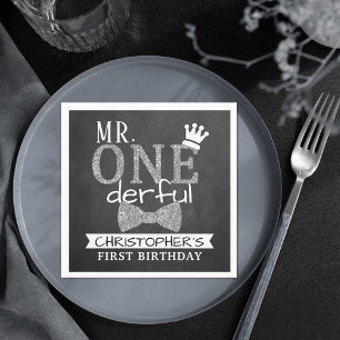 Serviette En Papier M. ONEderful 1er anniversaire