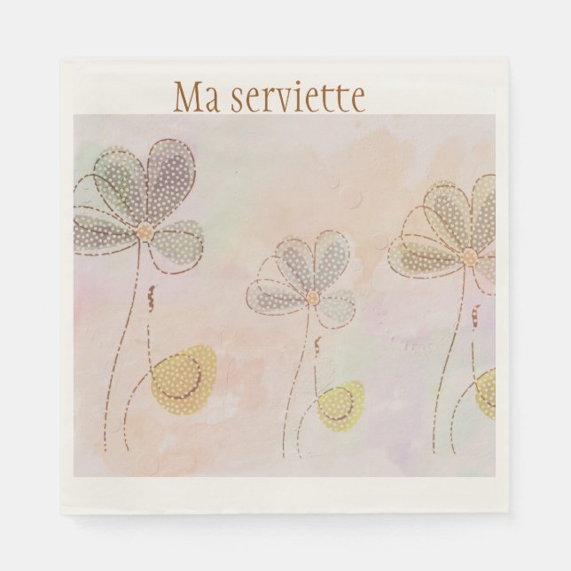 Serviette En Papier Ma serviette (Devant)