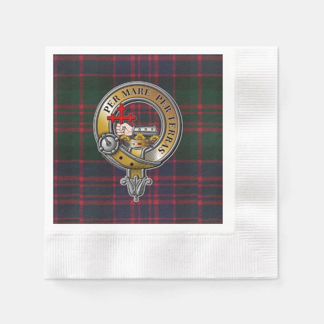 Serviette En Papier MacDonald Tartan & Badge (Devant)