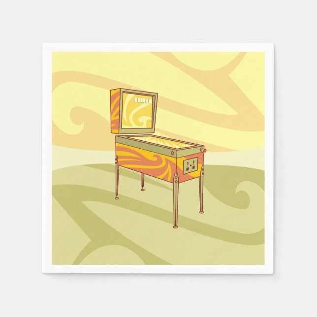 Serviette En Papier Machine à pinball (Devant)
