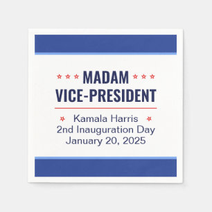Serviette En Papier Madame la Vice-présidente Kamala Harris Inaugurati