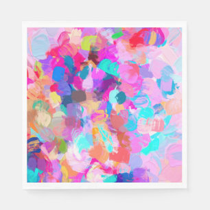 Serviette En Papier Magasin de bonbons   Abstrait moderne de Bohême Ec