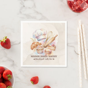 Serviette En Papier Magasin de Boulangerie Pâtissier Dessert Sucreries