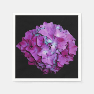 Serviette En Papier Magenta Hydrangeas