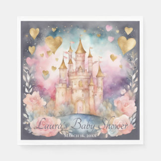 Serviette En Papier Magic Fairytale Princess Baby shower