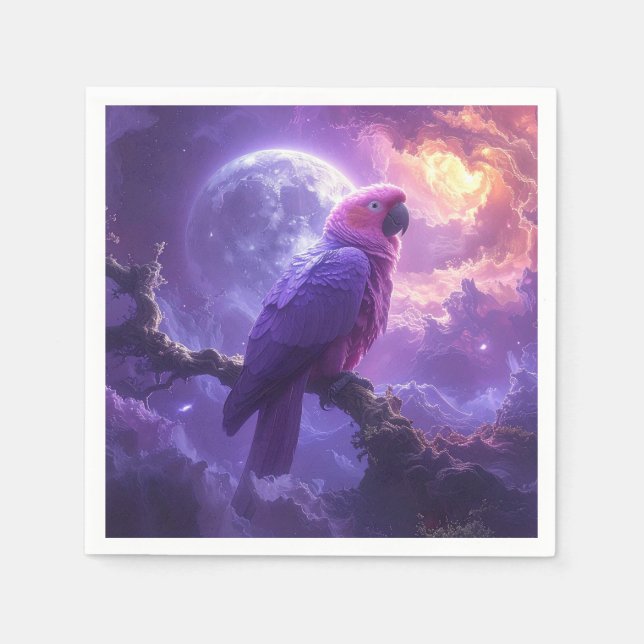 Serviette En Papier Magical Parrot (Devant)