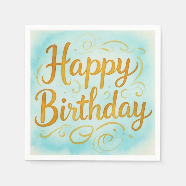 Serviette En Papier MagickalBirthdays  (Devant)