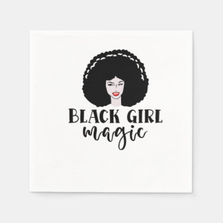 Serviette En Papier Magie de la fille noire