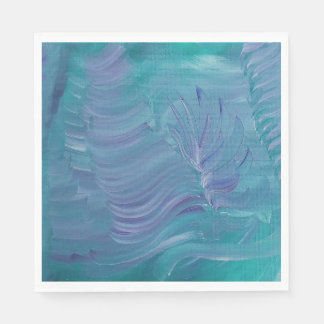 Serviette En Papier Magie sous-marine, Art abstrait coloré unique
