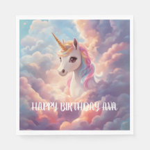 Magique Unicorn Anniversaire serviettes