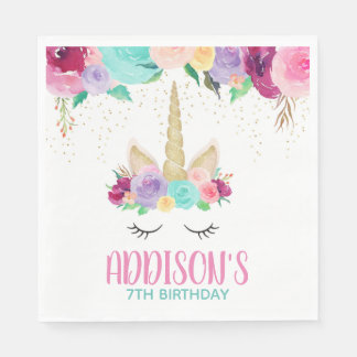 Serviette En Papier Magique Unicorne Anniversaire Baby shower de fête 