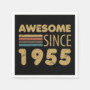 Serviette En Papier Magnifique depuis 1955 70e anniversaire