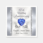 Magnifique Sapphire 65e anniversaire Mariage servi