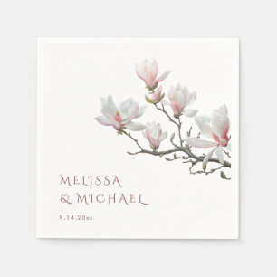 Serviette En Papier Magnolia Mariage Beaux-Arts