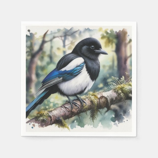 Serviette En Papier Magpie Napkins (Devant)