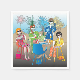 Serviette En Papier Mah Jongg Dragon Ladies Napkins