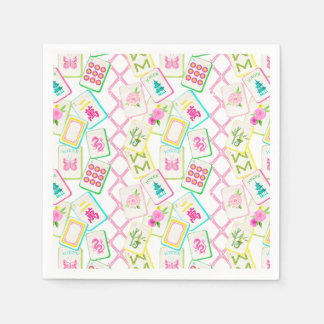 Serviette En Papier Mahjong Cocktail Napkin