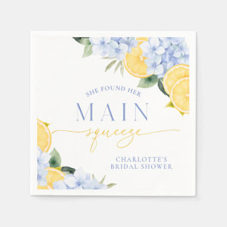 Serviette En Papier Main Squeeze Bridal Shower Paper Napkin