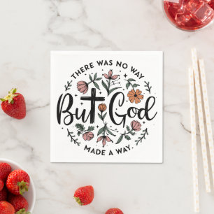 Serviette En Papier Mais Dieu Floral chrétien