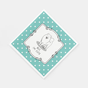 Serviette En Papier Mais je suis mignon Samoyed Dog Funny Sammie