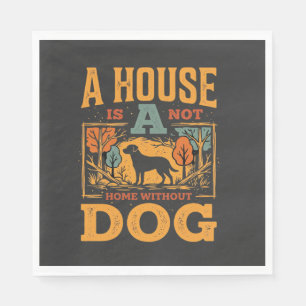 Serviette En Papier Maison de chien vintage