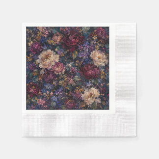 Serviette En Papier Maison de jardin floral impressionniste gothique l
