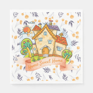 Serviette En Papier Maison Douce Maison