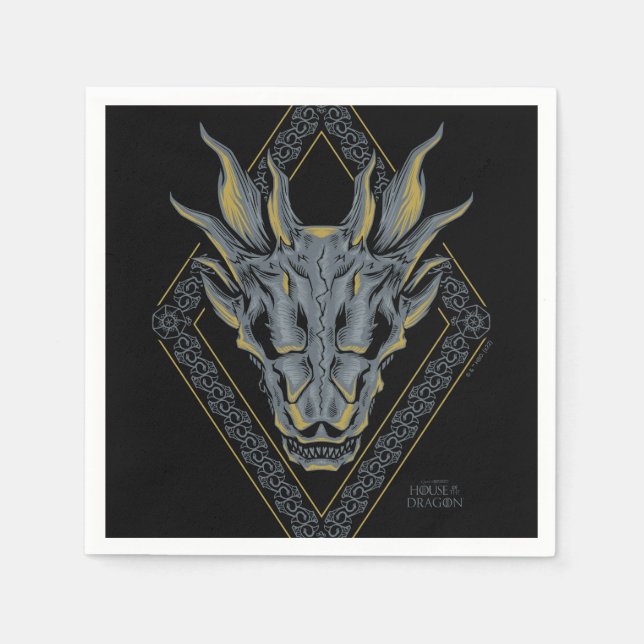 Serviette En Papier MAISON DU DRAGON | Diamant du crâne de Balord (Devant)